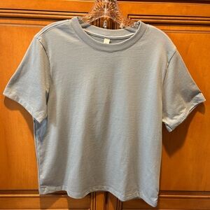Bella+ Canvas Ladies 6 Oz Heavyweight Tee in Vintage Denim. Size: M